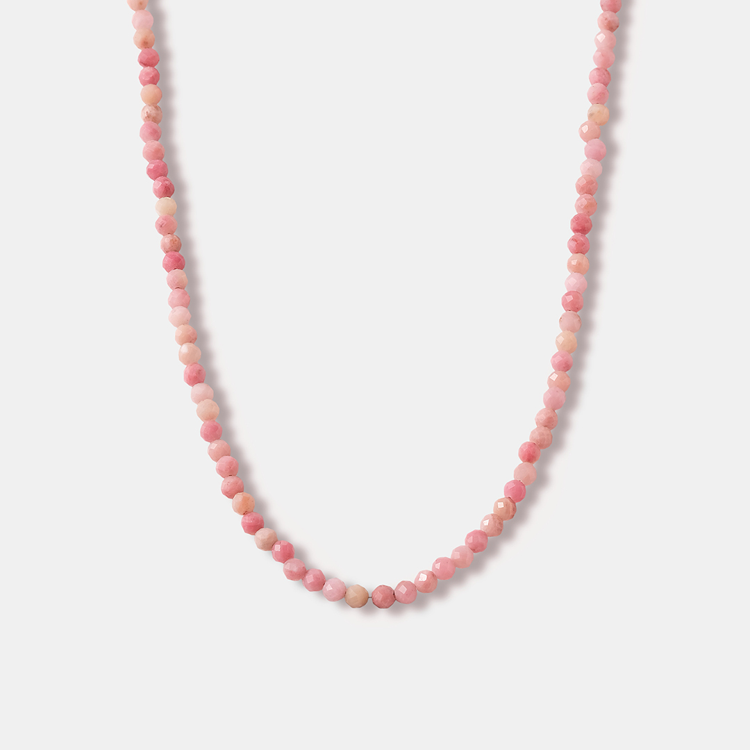 Бусы из родонита