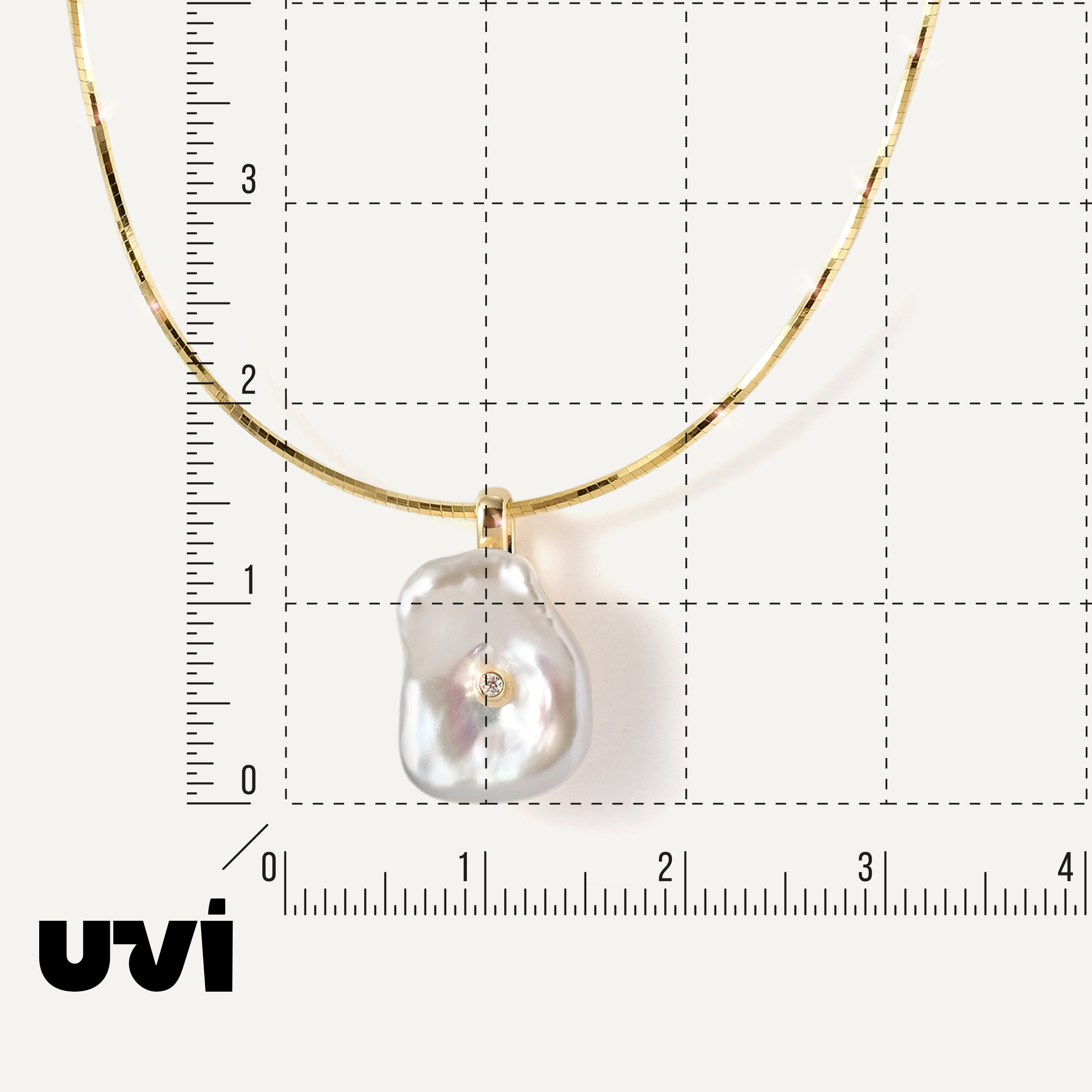 Серебряная подвеска с жемчугом на цепи