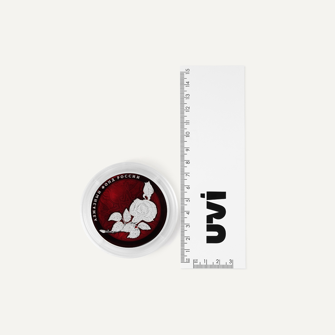 Серебряная монета Роза 25 рублей