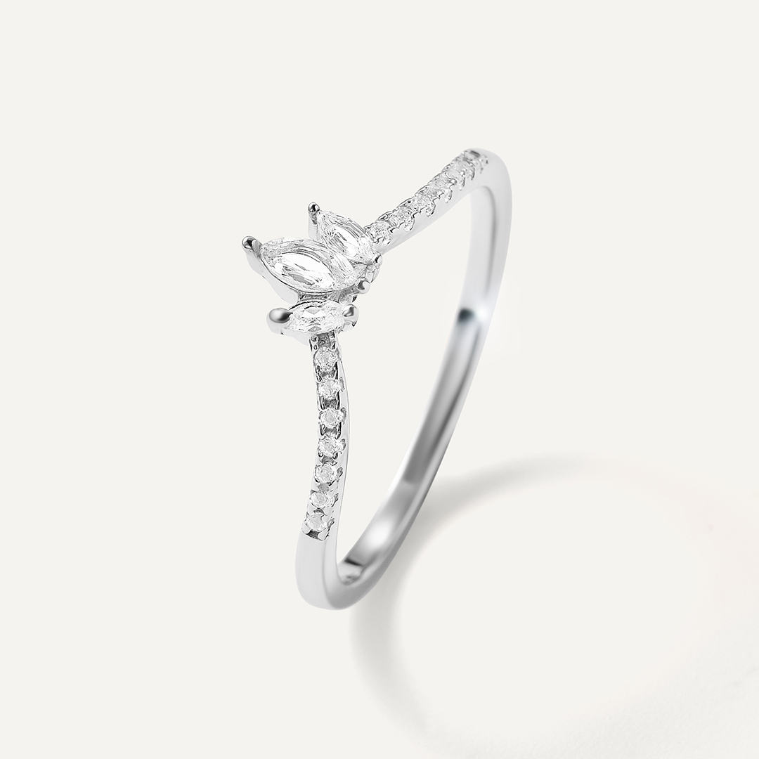 Серебряное кольцо-трансформер с кианитом 2 в 1