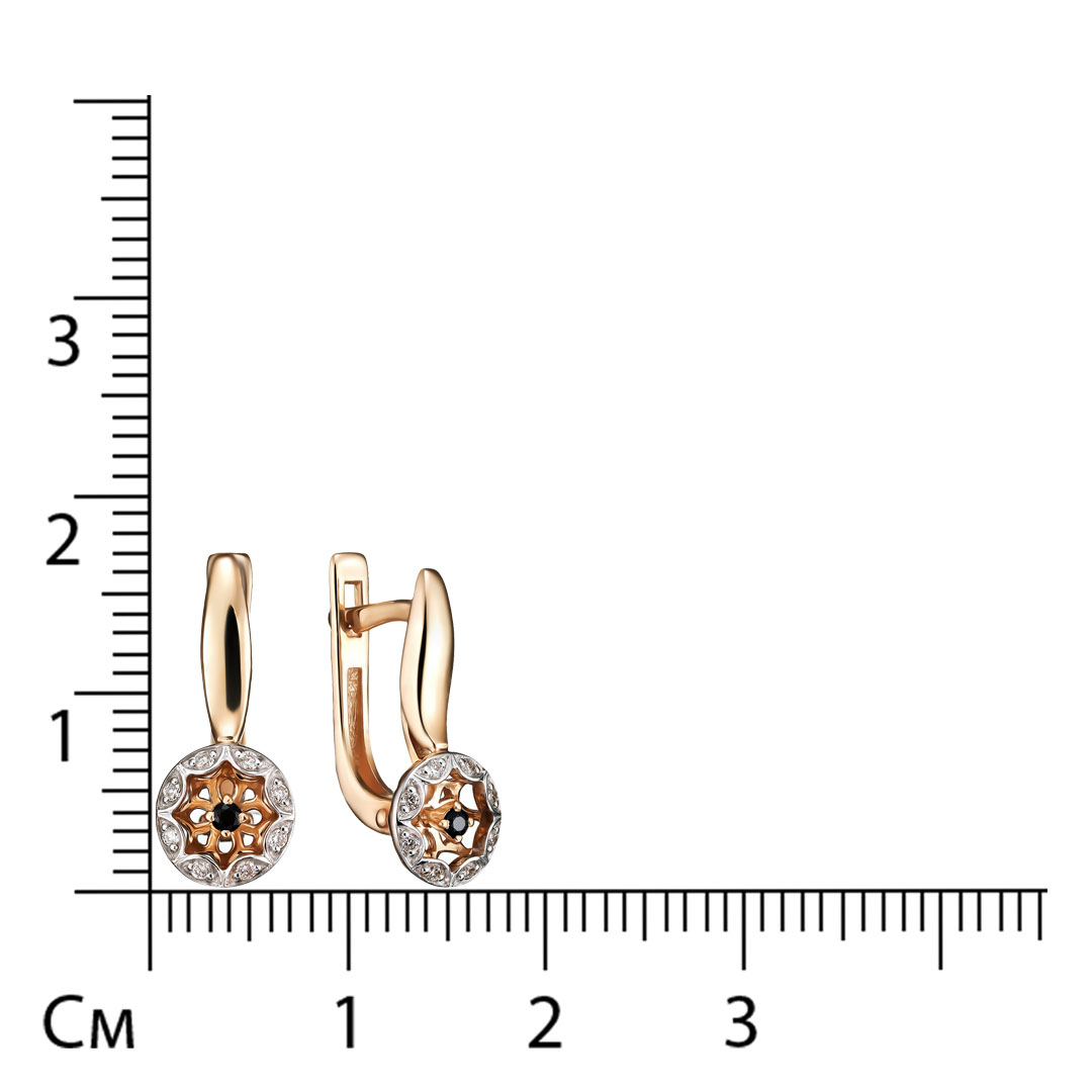 Серьги из золота с сапфирами