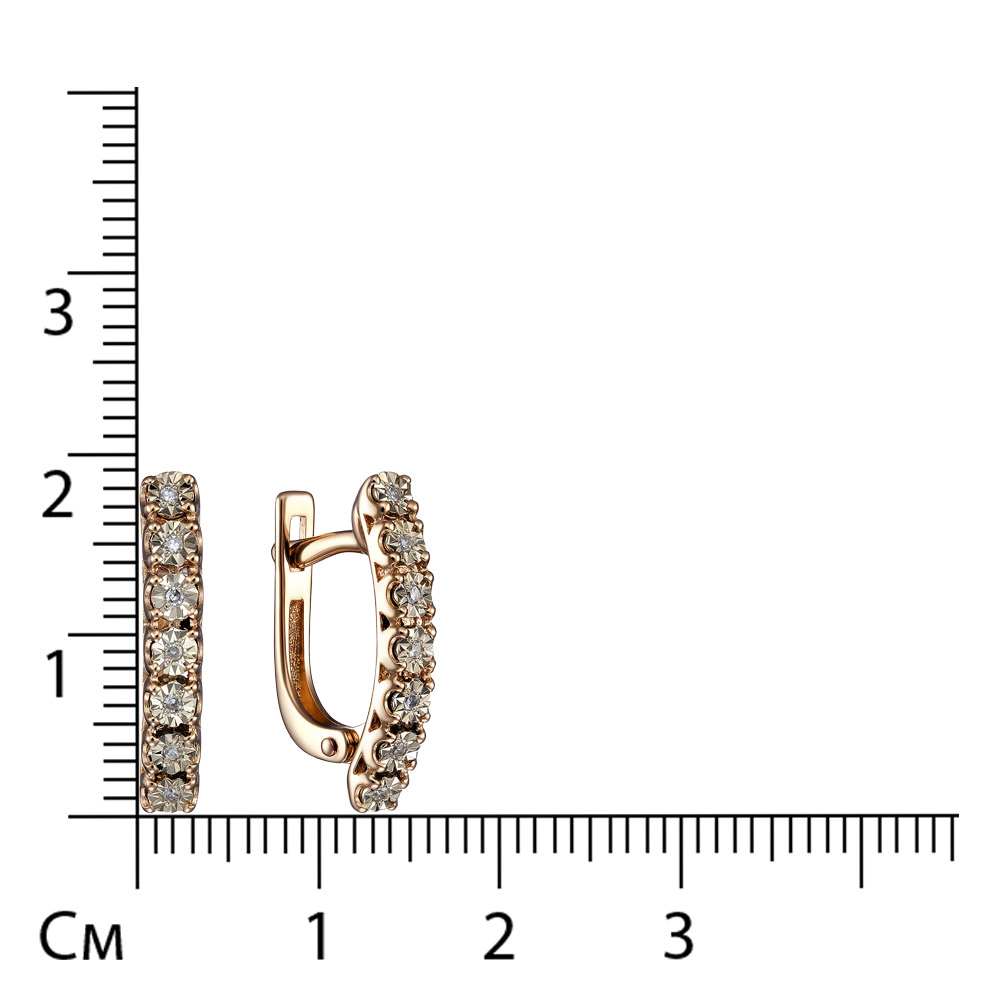 Серьги из золота с бриллиантами
