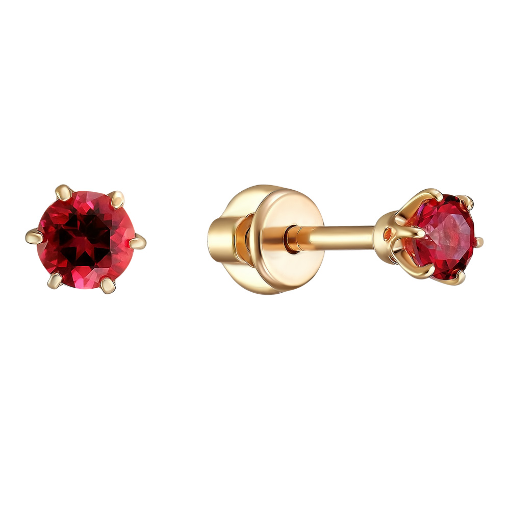 Серебряные серьги-пусеты 925 пробы; вставки 2 Топаз SWAROVSKI;
