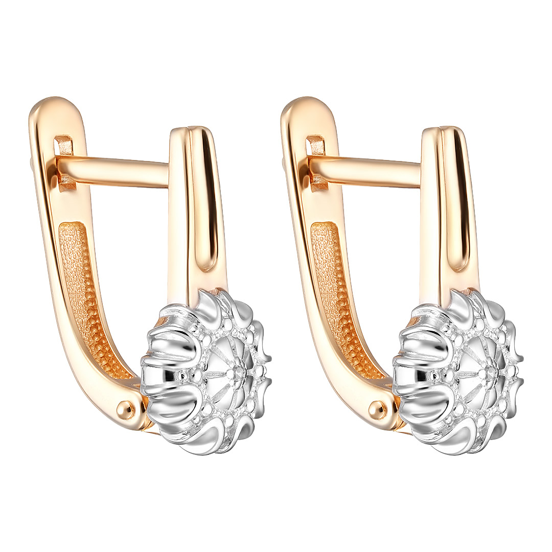 Серебряные серьги 925 пробы; вставки 2 Бр.Кр-17 0,005 3/4А;
