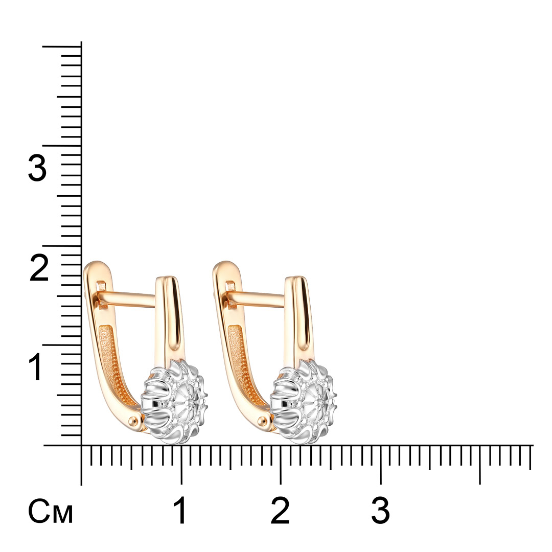 Серебряные серьги 925 пробы; вставки 2 Бр.Кр-17 0,005 3/4А;