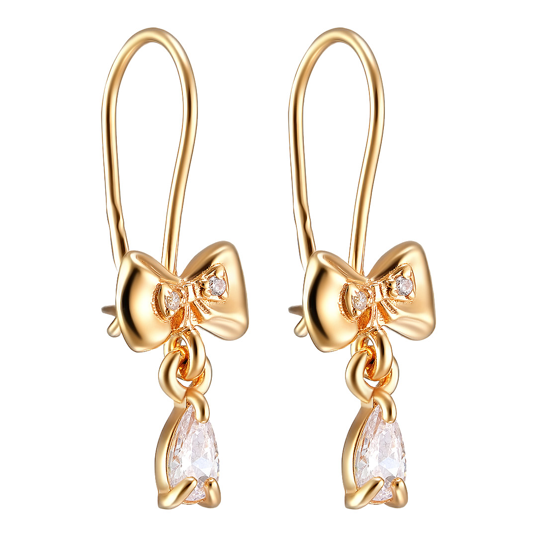 Серебряные серьги 925 пробы; вставки 6 Фианит бесцв.;
