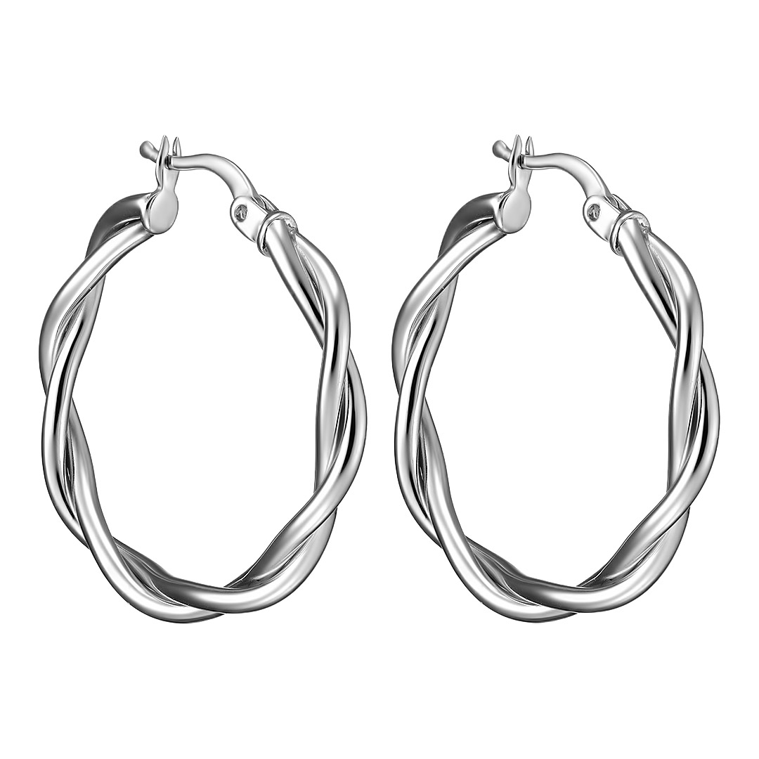 Серебряные серьги-конго 925 пробы;