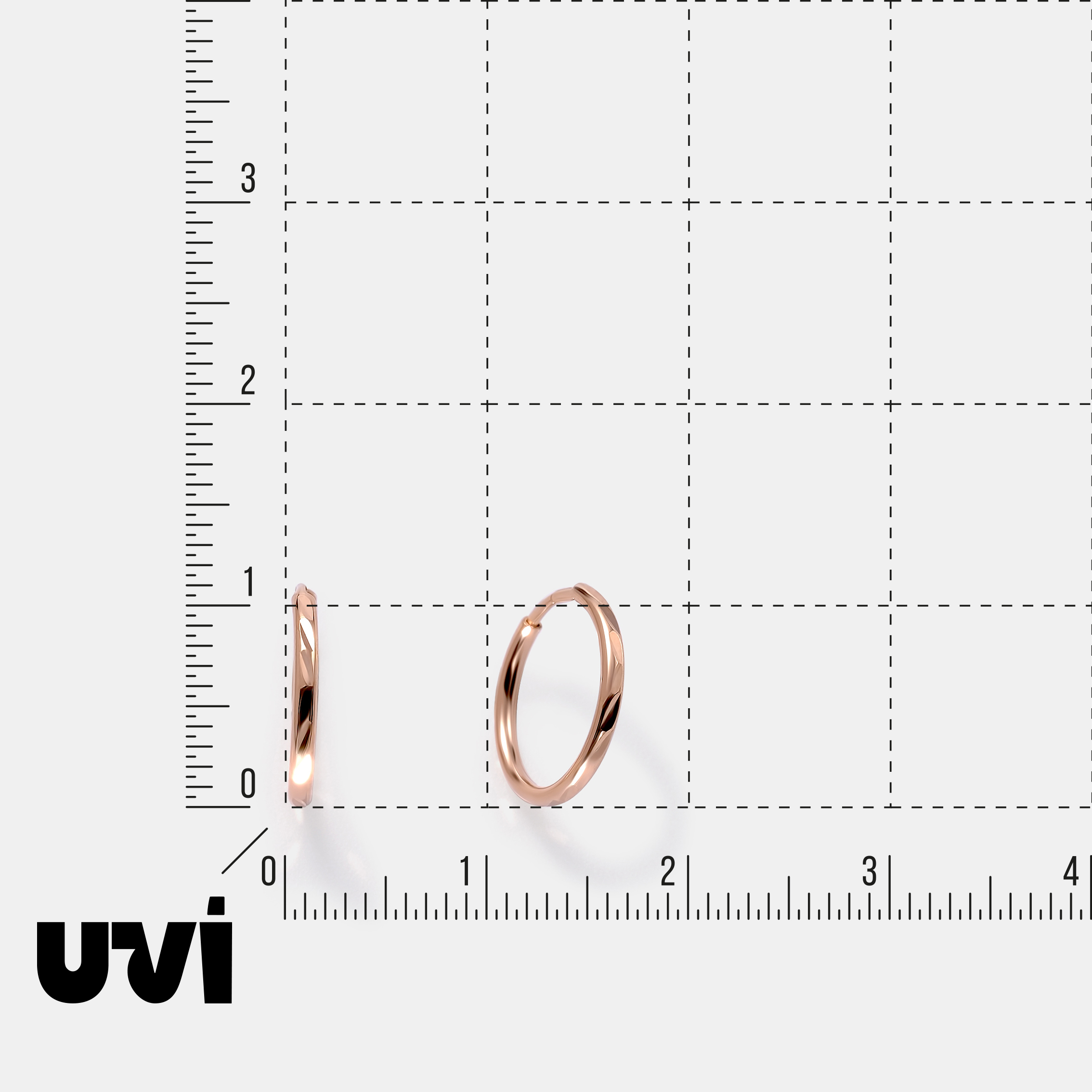 Серьги-конго из золота