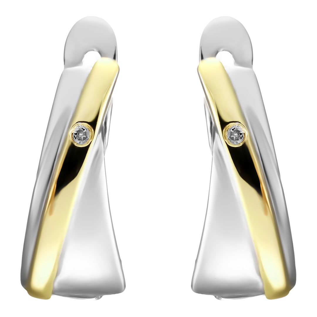 Серебряные серьги 925 пробы; вставки 2 Бр.Кр-17 0,01 2/2Б