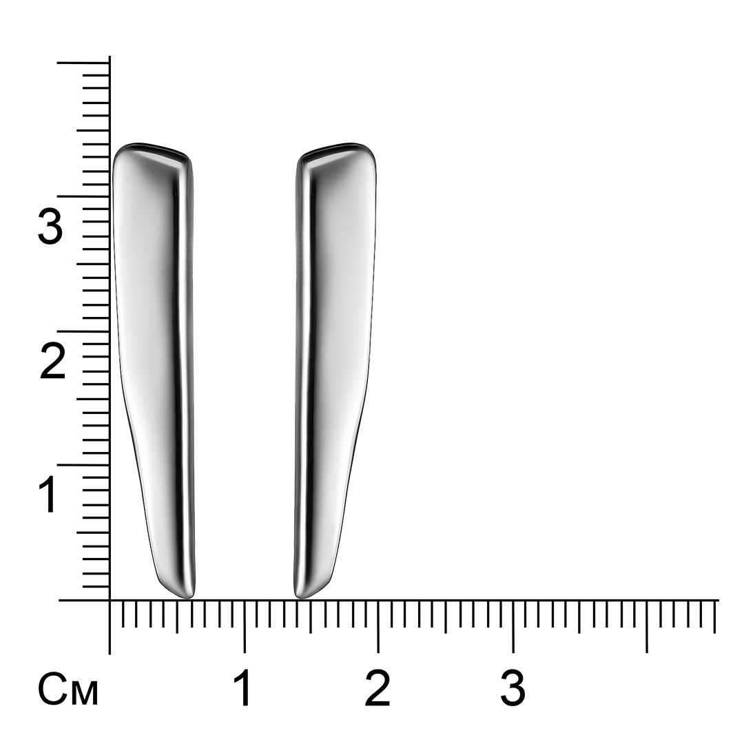 Серебряные серьги 925 пробы;