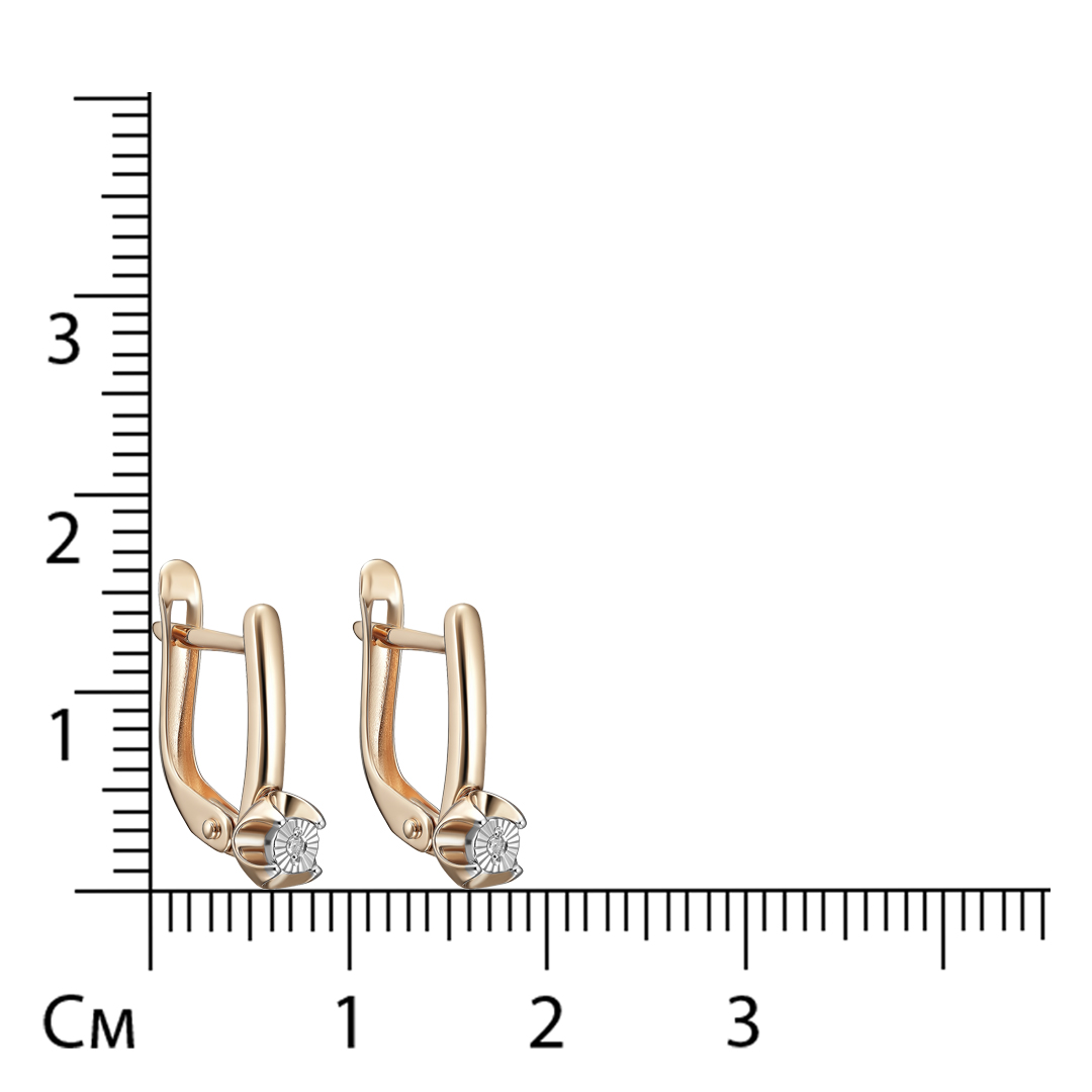 Серьги из золота с бриллиантами