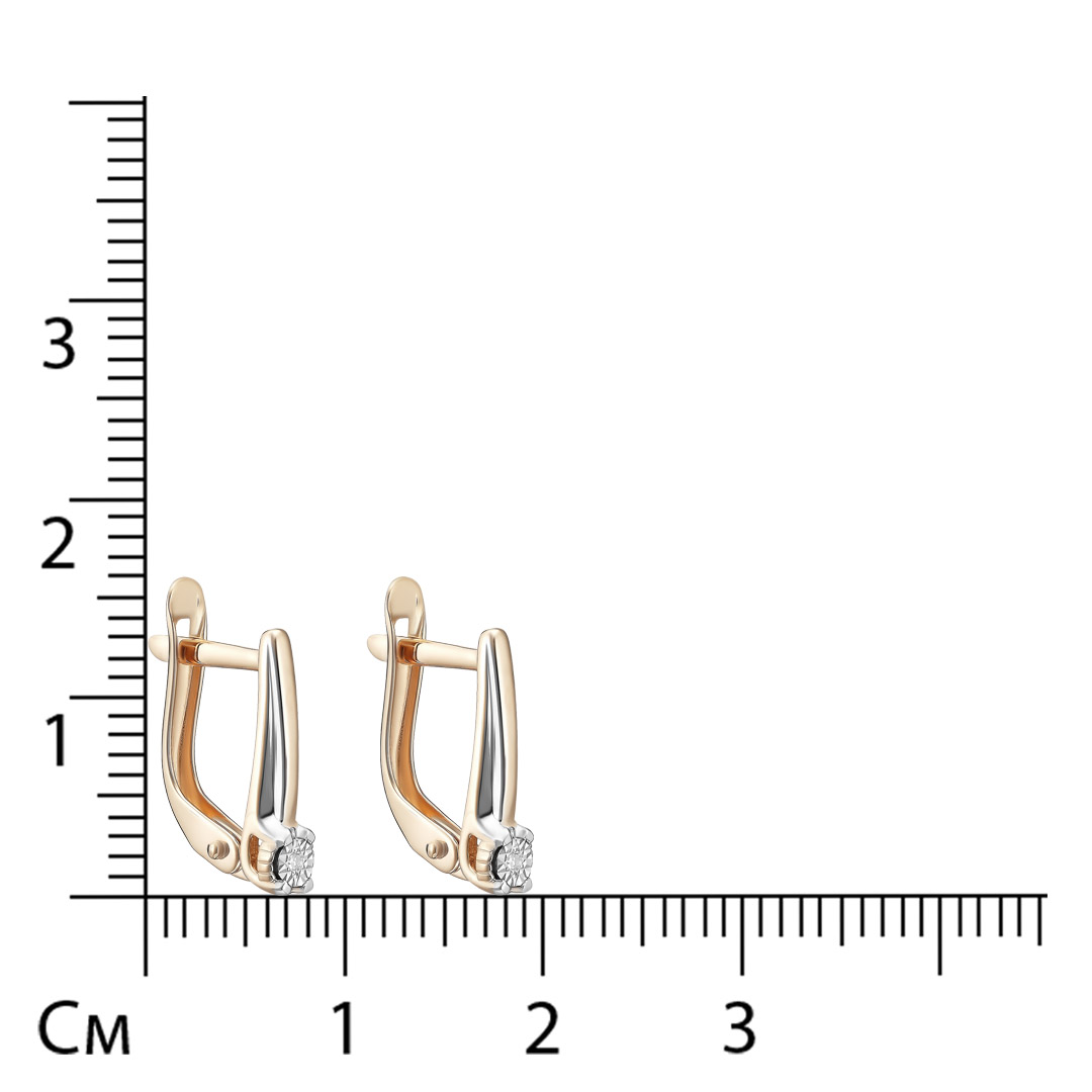Серьги из золота с бриллиантами