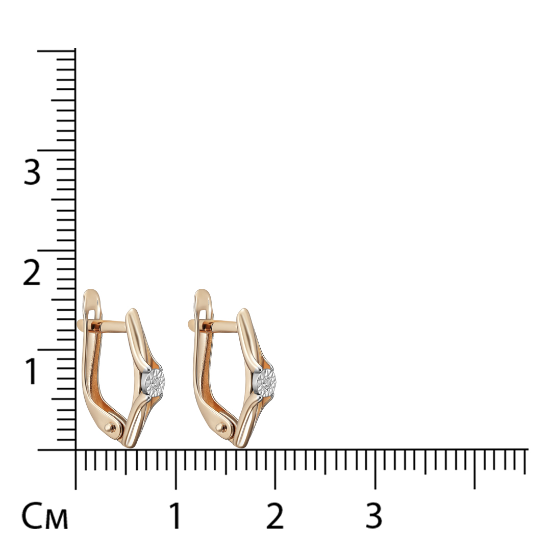 Серьги из золота с бриллиантами
