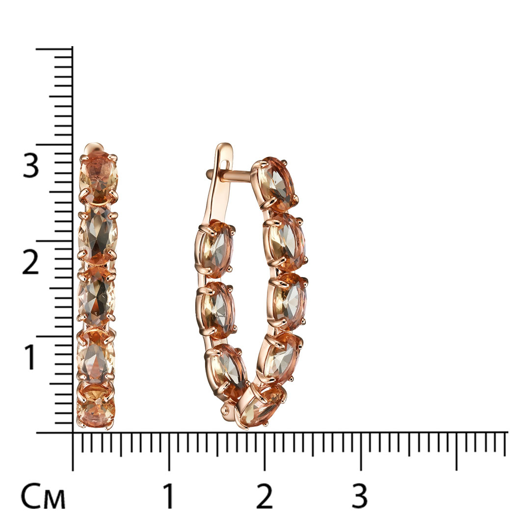 Серебряные серьги 925 пробы; вставки 16 Султанит ГТ;