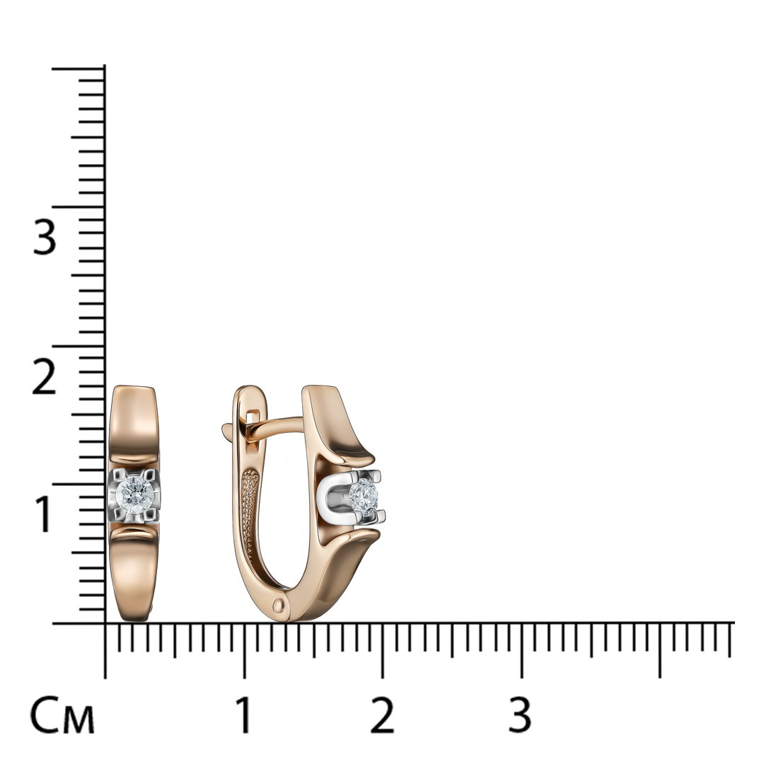 Серьги из золота с бриллиантами