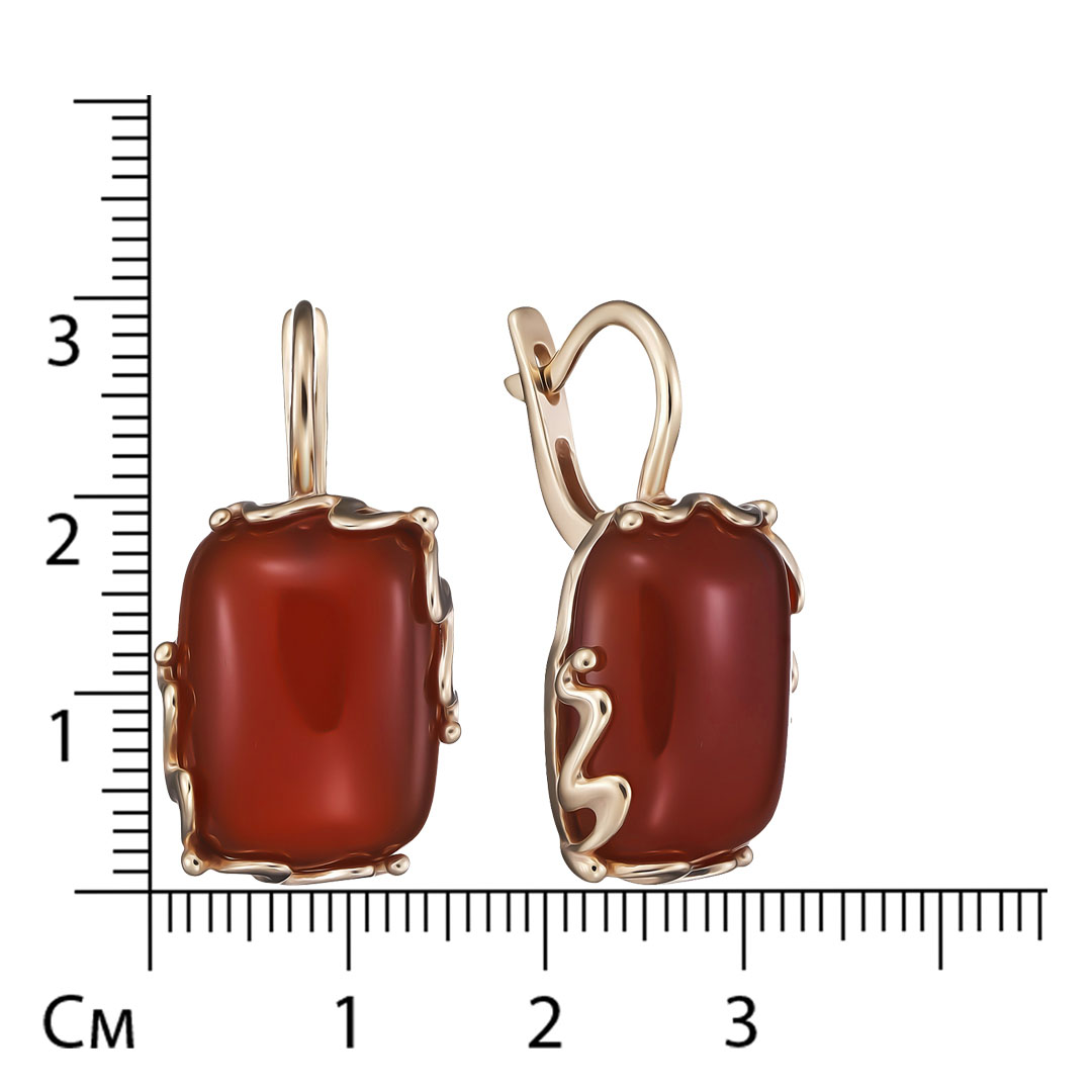 Серебряные серьги с агатами