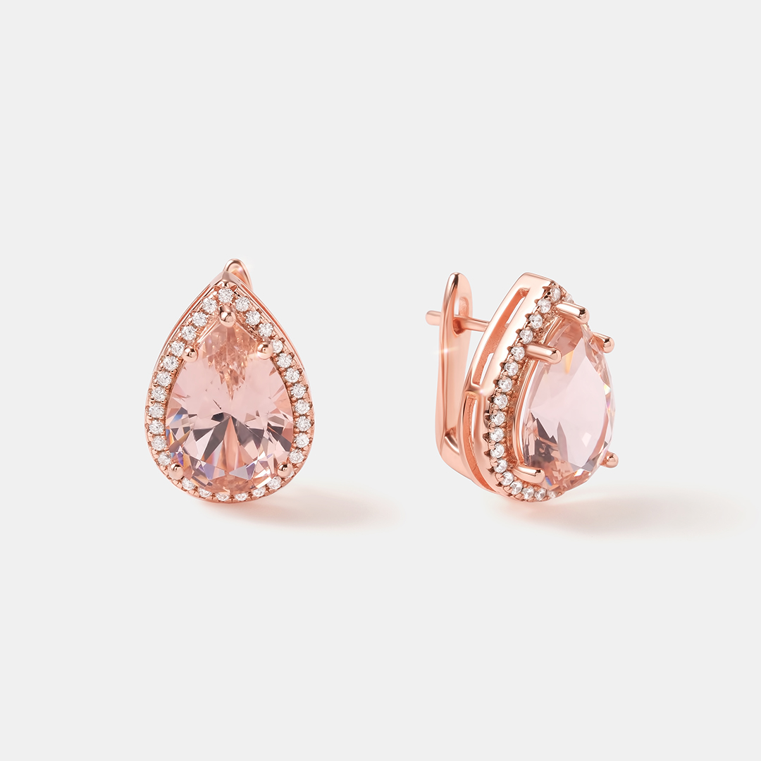 Серебряные серьги с кубическим цирконием