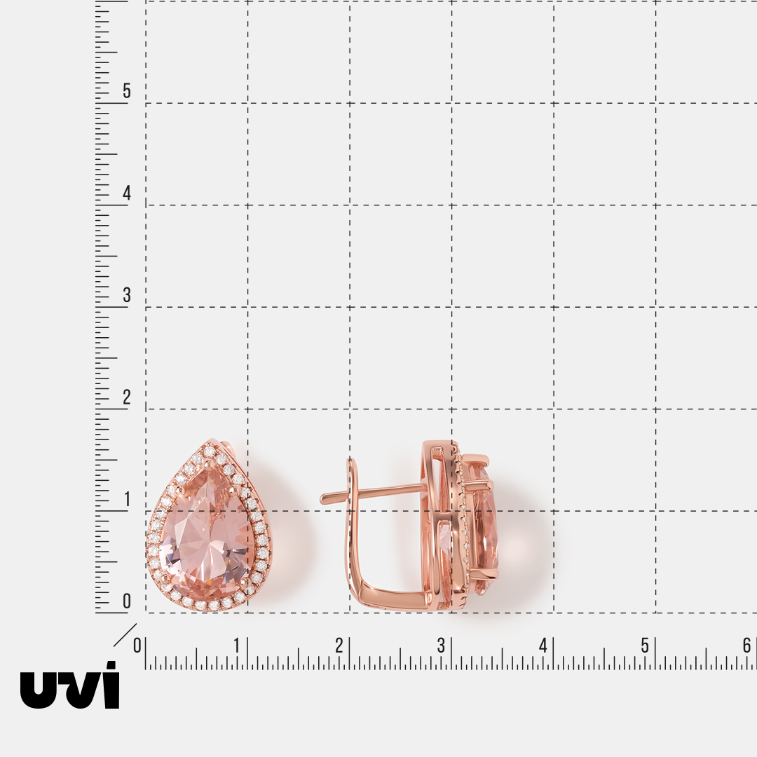 Серебряные серьги с кубическим цирконием