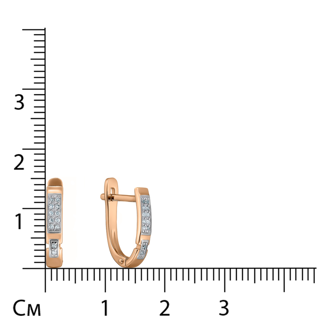 Серьги из золота с бриллиантами