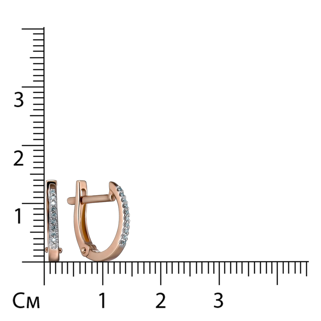 Серебряные серьги 925 пробы; вставки 20 Бр.Кр-17 0,057 2/3А