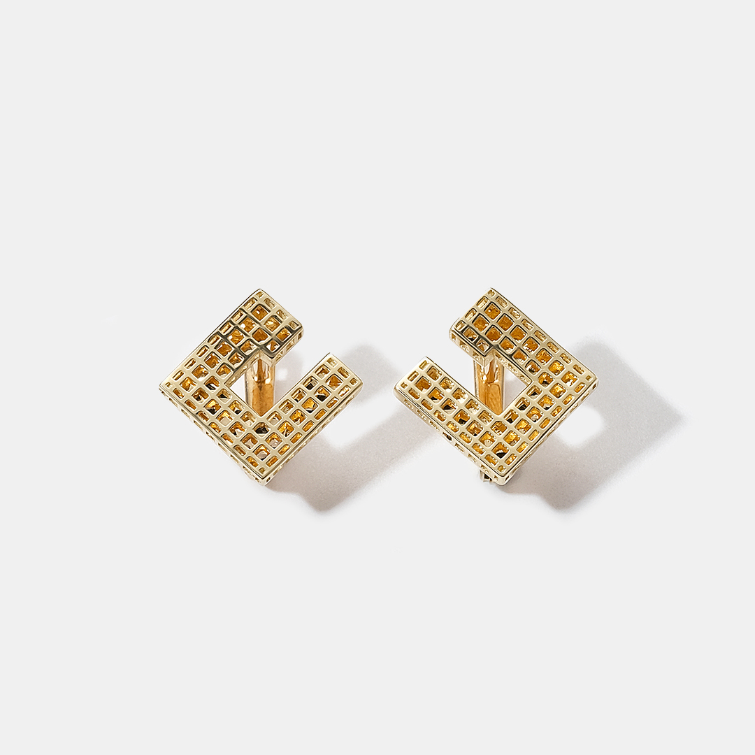 Серьги из желтого золота