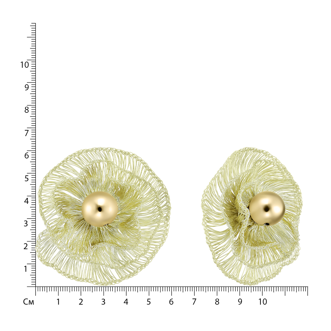 Бижутерные серьги "Цветы"