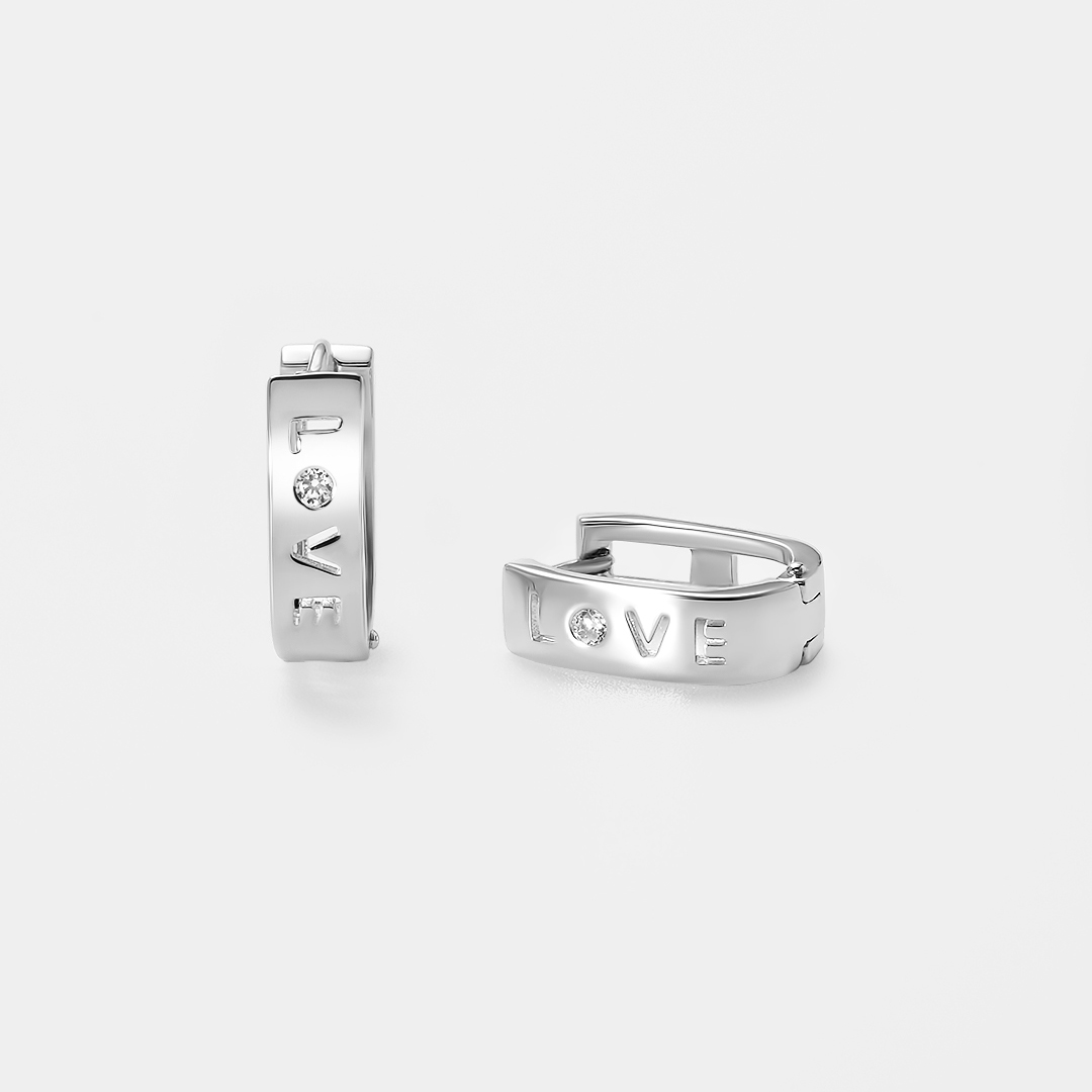 Серебряные серьги 925 пробы; вставки 2 Куб. Цирконий бесцв. 0,08ct;