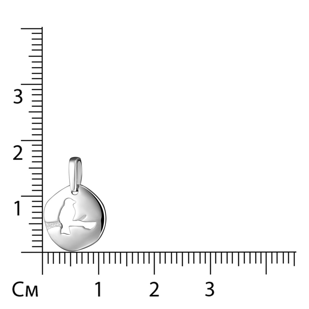 Серебряная подвеска "Птичка"