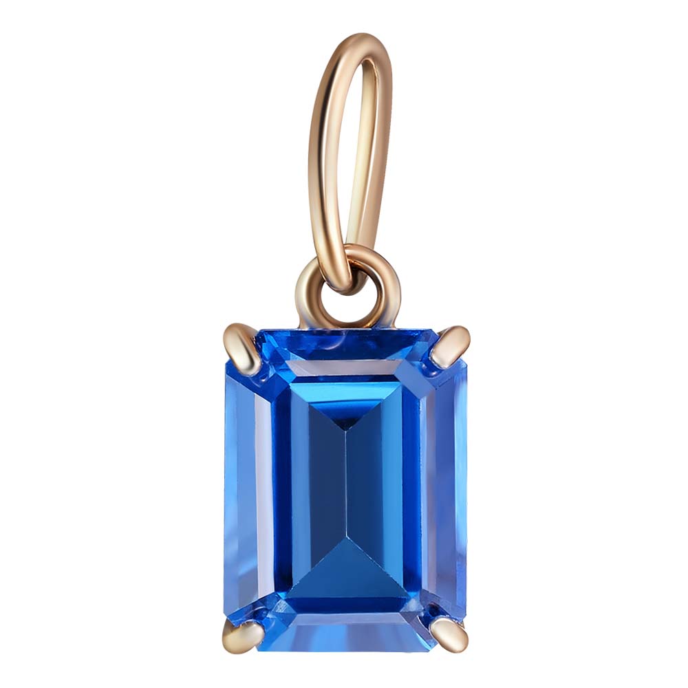Серебряная подвеска с топазом SWAROVSKI кашмир