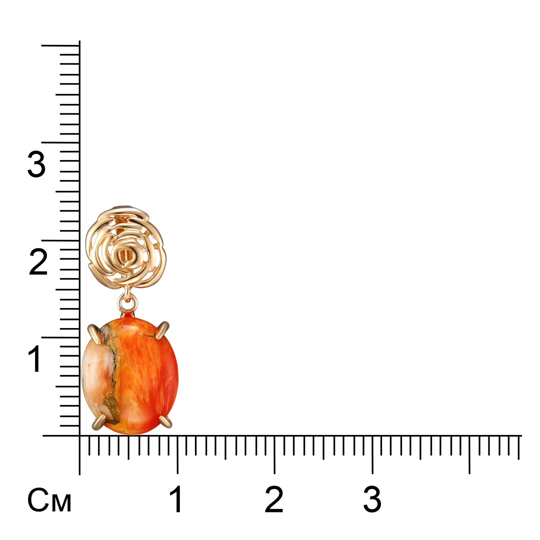 Серебряная подвеска 925 пробы; вставки 1 Бирюза/Корнелиан комб.;