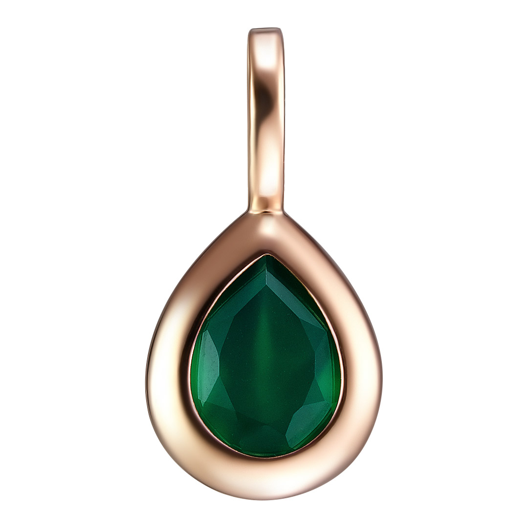 Серебряная подвеска 925 пробы; вставки 1 Агат;