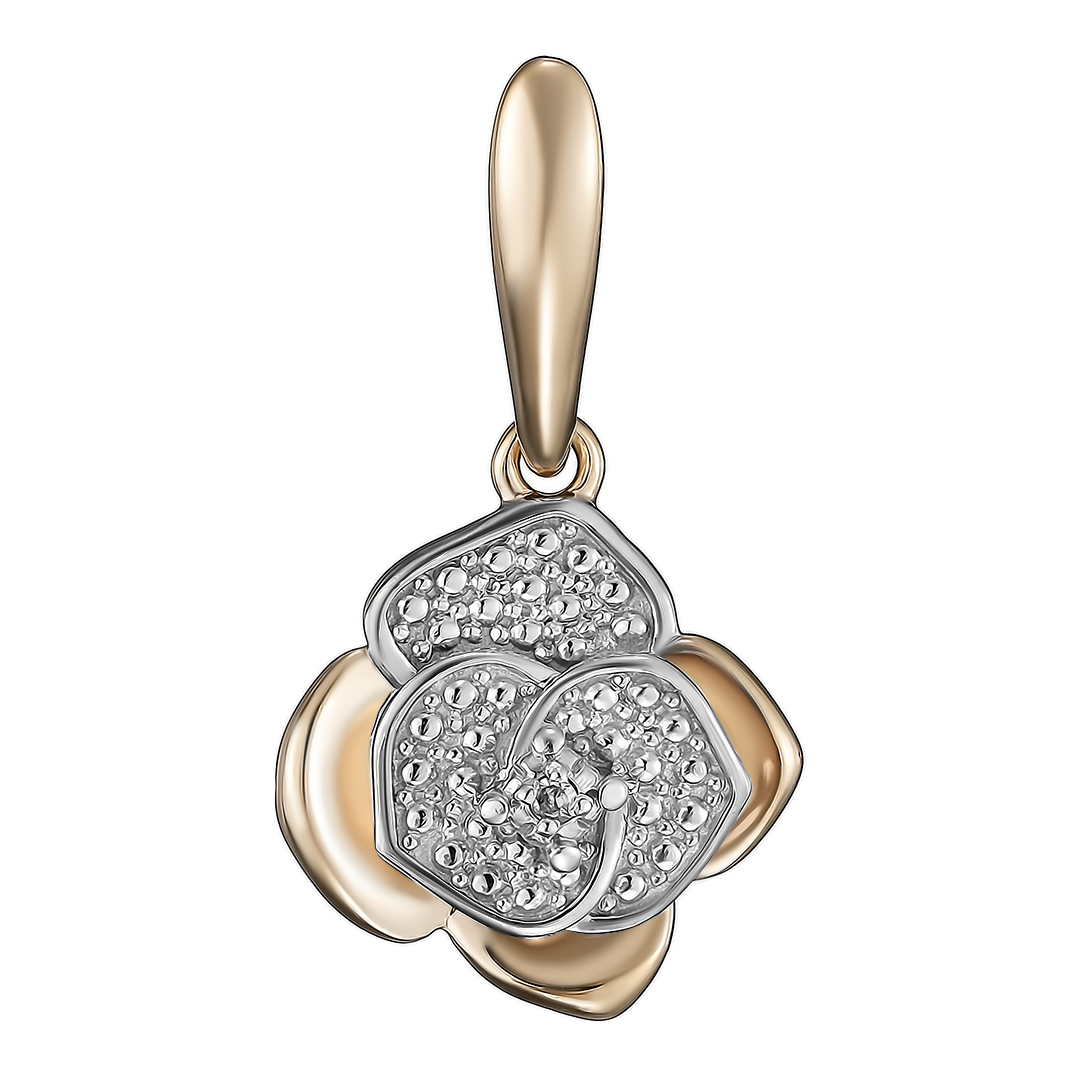 Серебряная подвеска 925 пробы; вставки 1 Бр.Кр-17 2/3А 0,005;