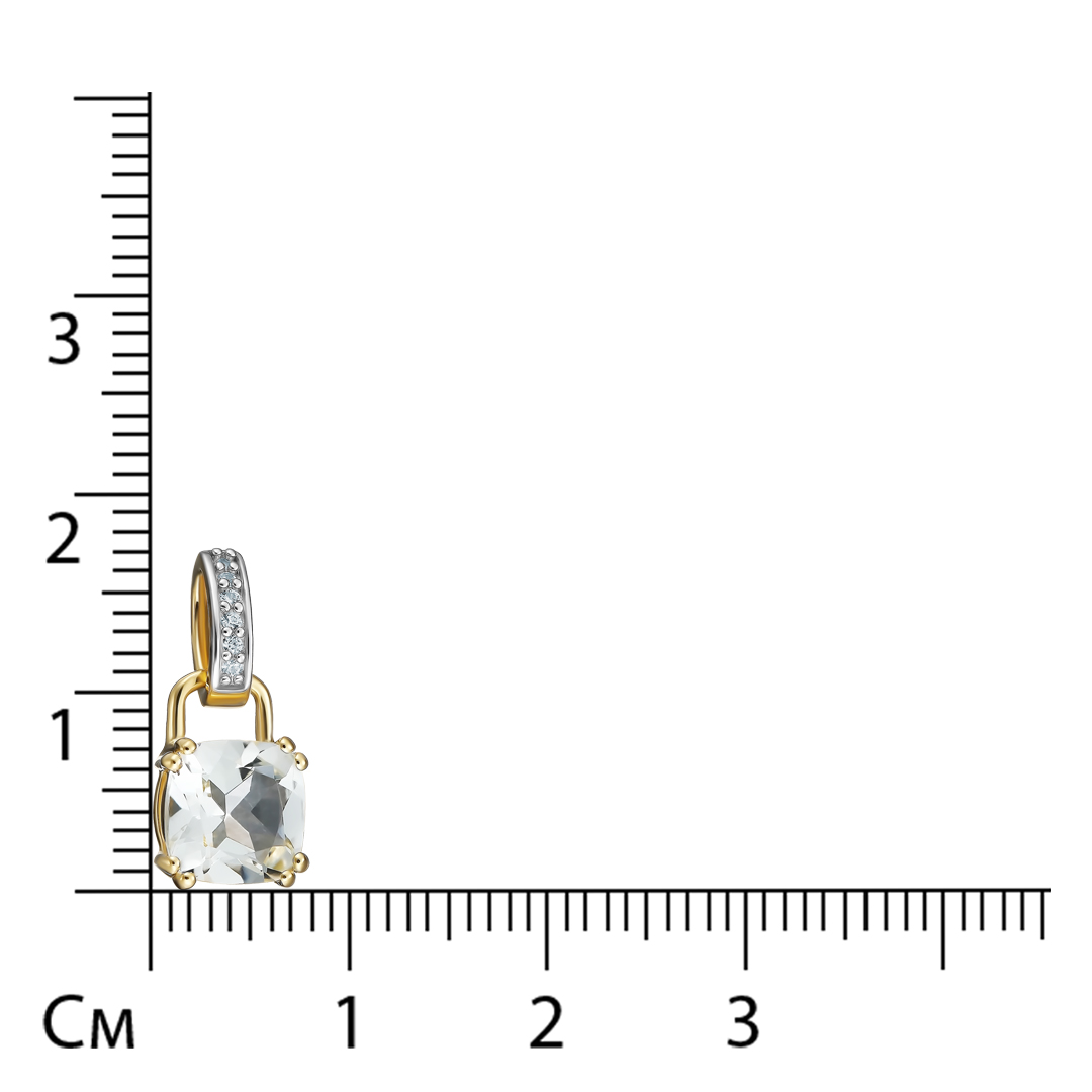 Серебряная подвеска с празиолитом