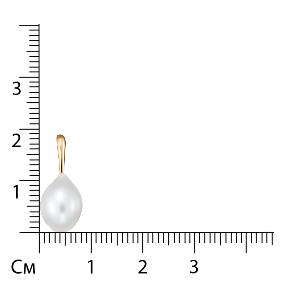 Подвеска из золота с жемчугом
