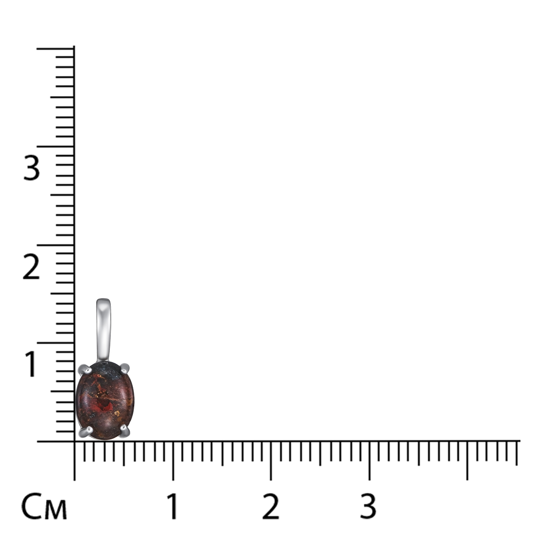 Серебряная подвеска с яшмой