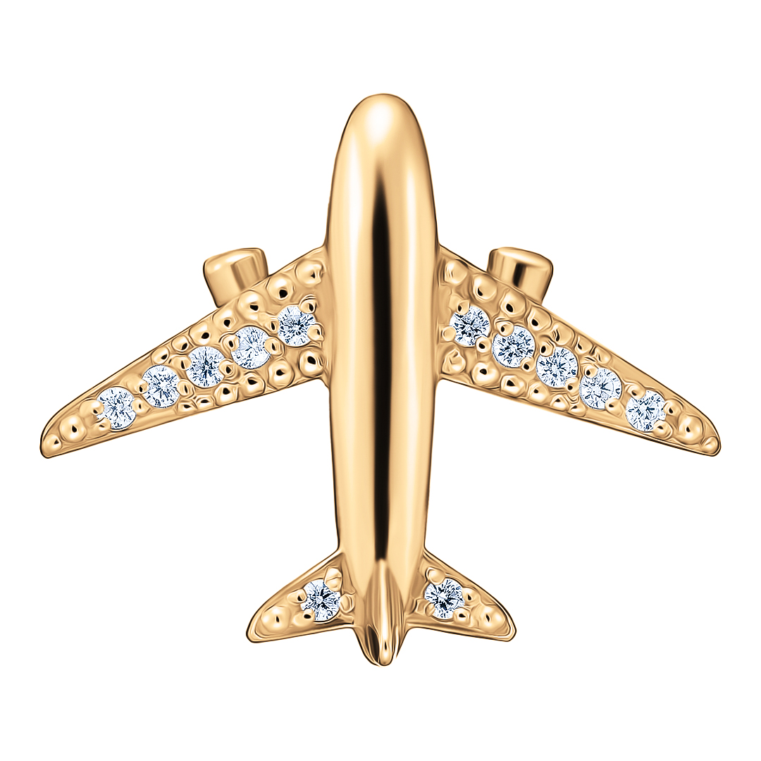 Серебряная подвеска 925 пробы; вставки 12 Фианит бесцв.;