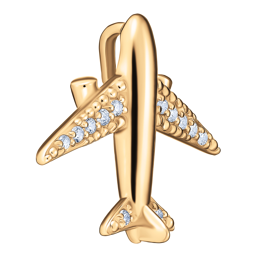 Серебряная подвеска 925 пробы; вставки 12 Фианит бесцв.;