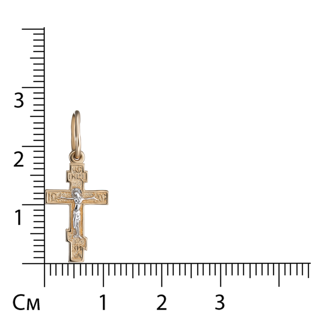 Подвеска-крест из золота