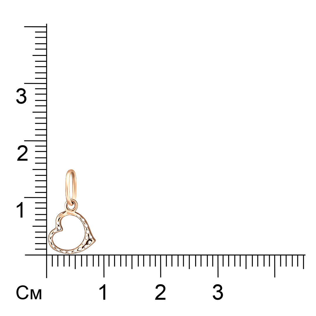 Подвеска из золота "Сердце"