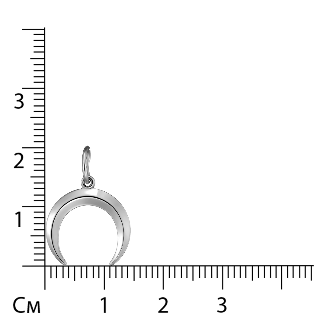 Подвеска из белого золота "Лунница"