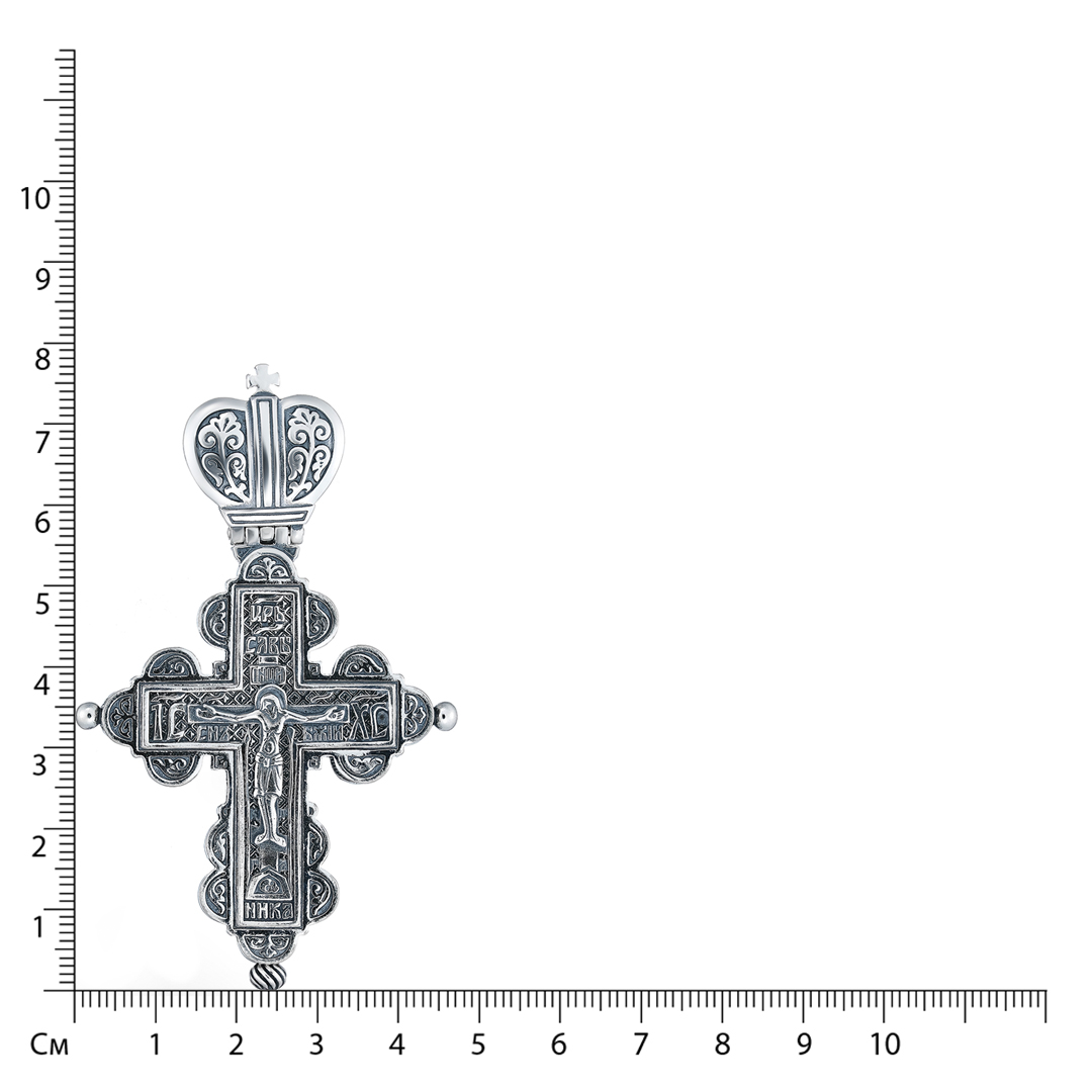 Серебряная подвеска-крест