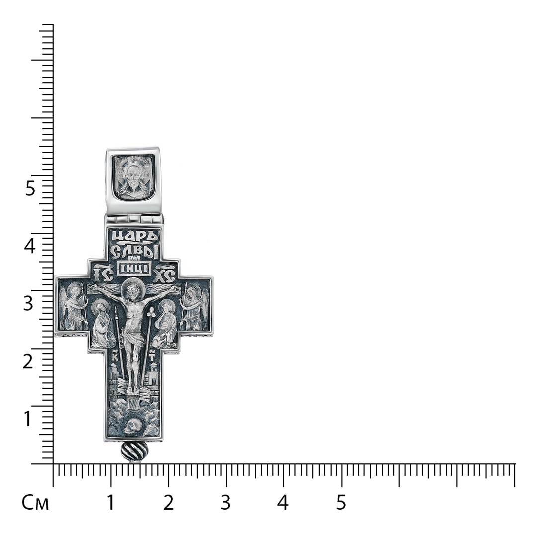 Серебряная подвеска-крест