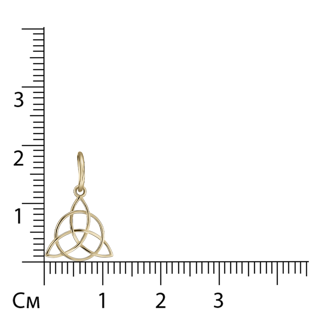 Подвеска из желтого золота
