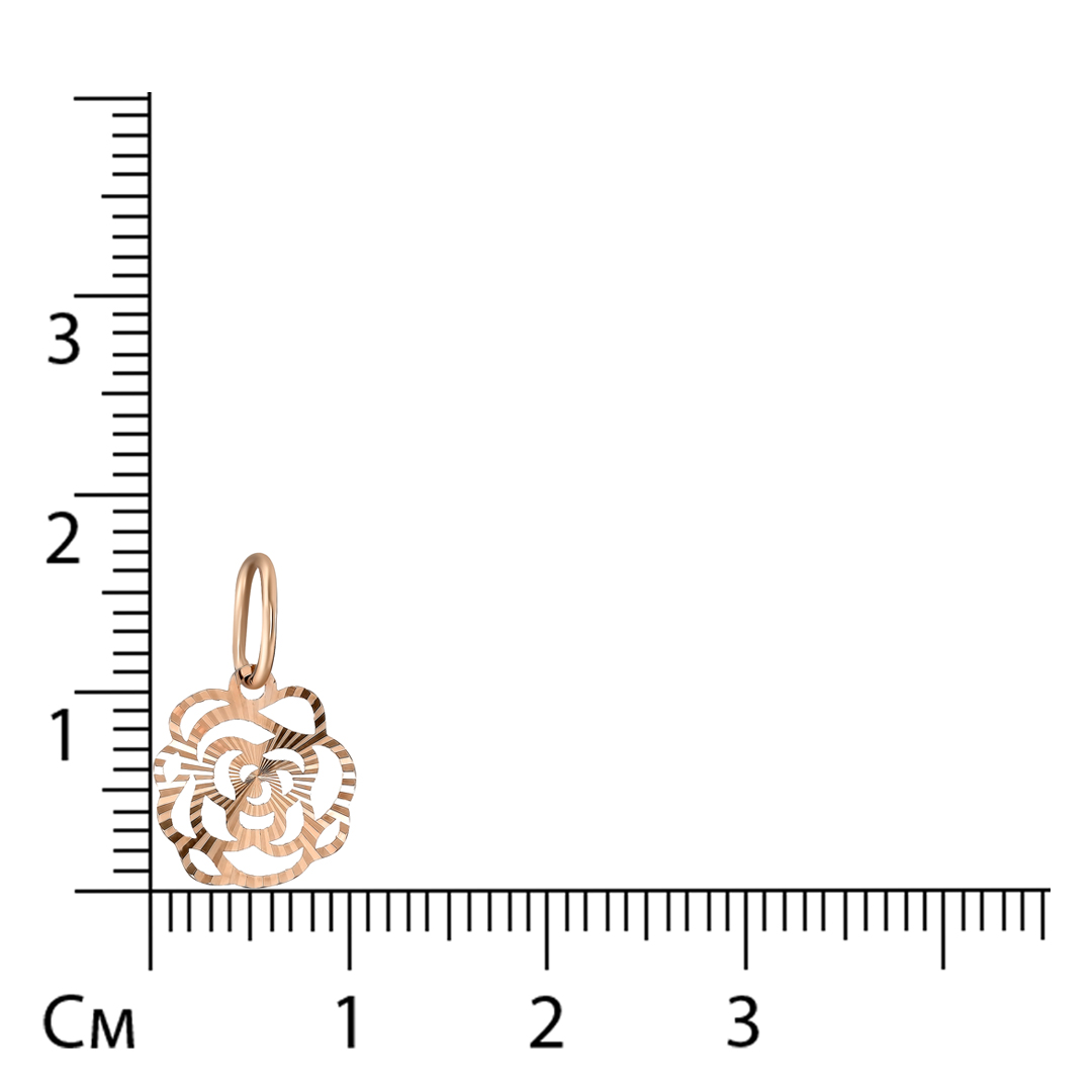 Повеска из золота "Роза"