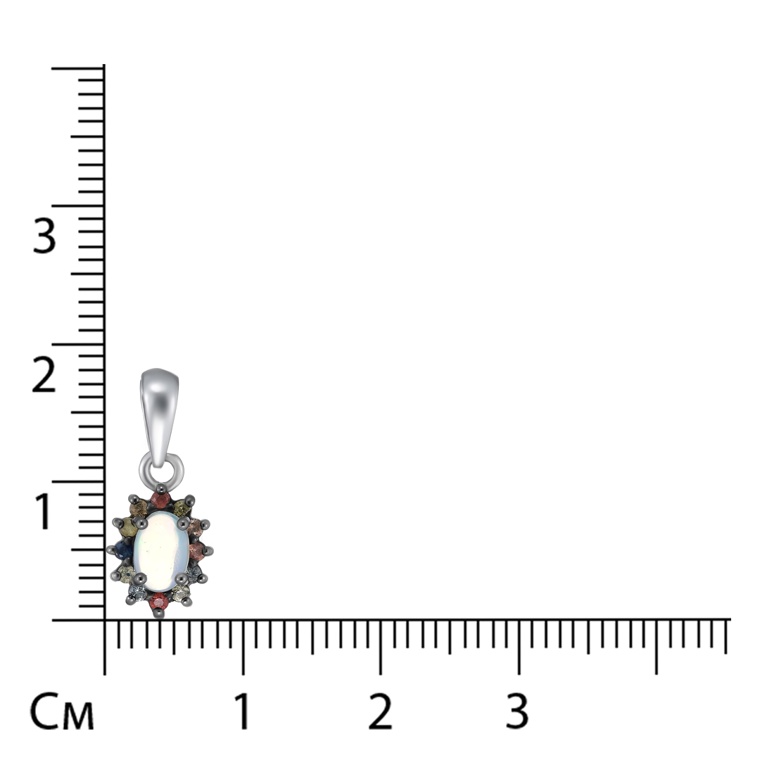 Серебряная подвеска с опалом