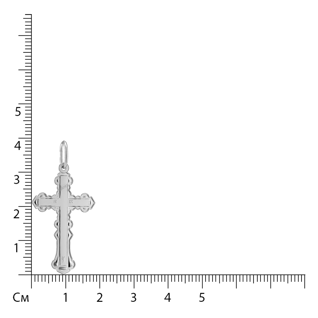 Подвеска-крест из платины