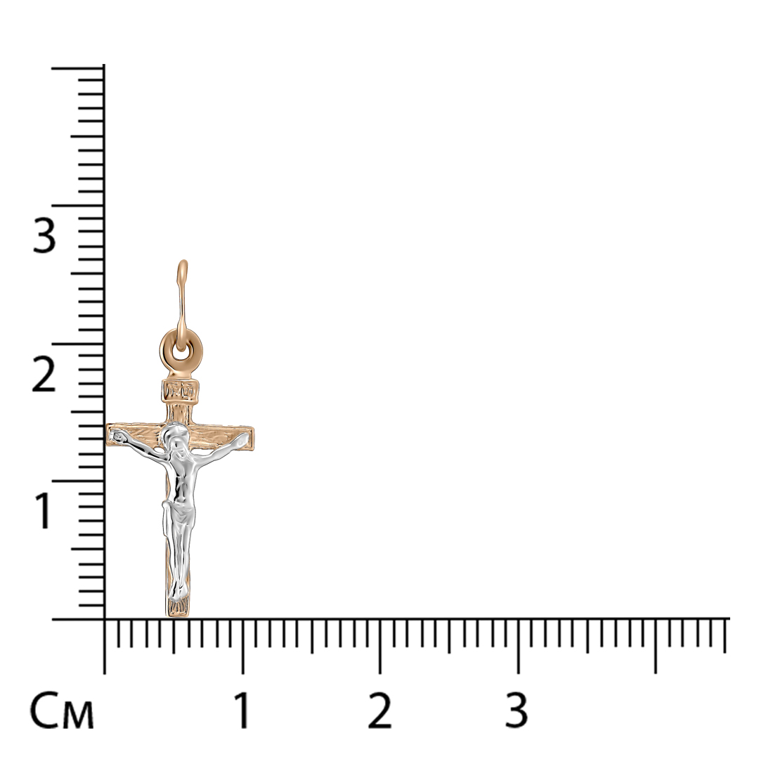 Подвеска-крест из золота