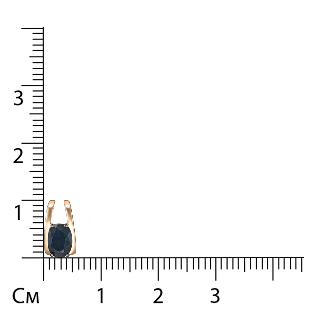 Подвеска из золота с сапфиром