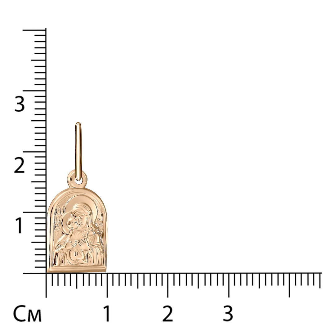 Подвеска из золота "Владимирская"