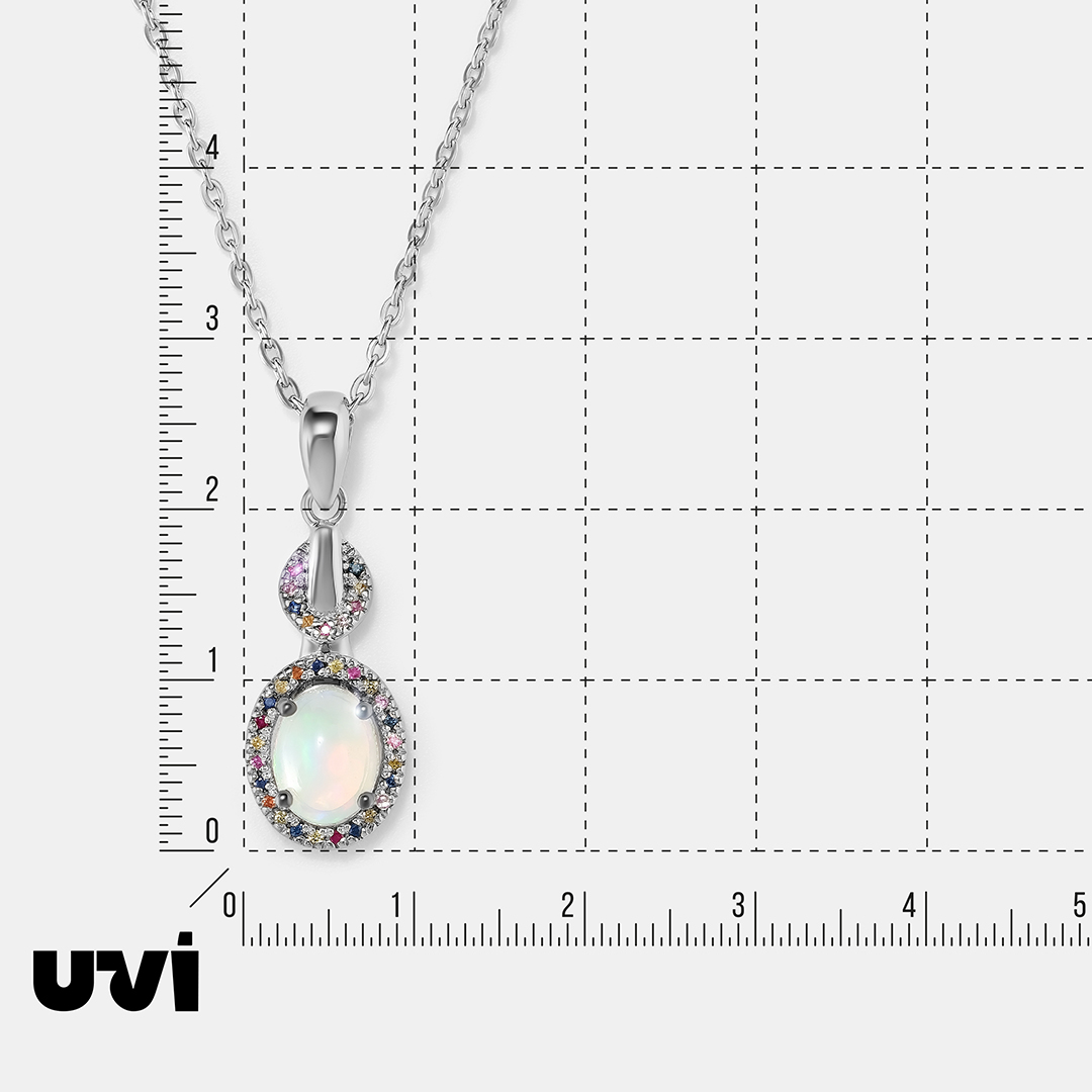 Серебряная подвеска с опалом